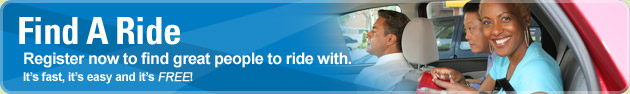 Find A Ride - Need a new carpool or vanpool partner? You're just a few clicks away.
